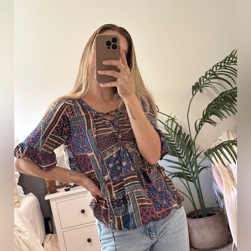 American Eagle bohemian shirt